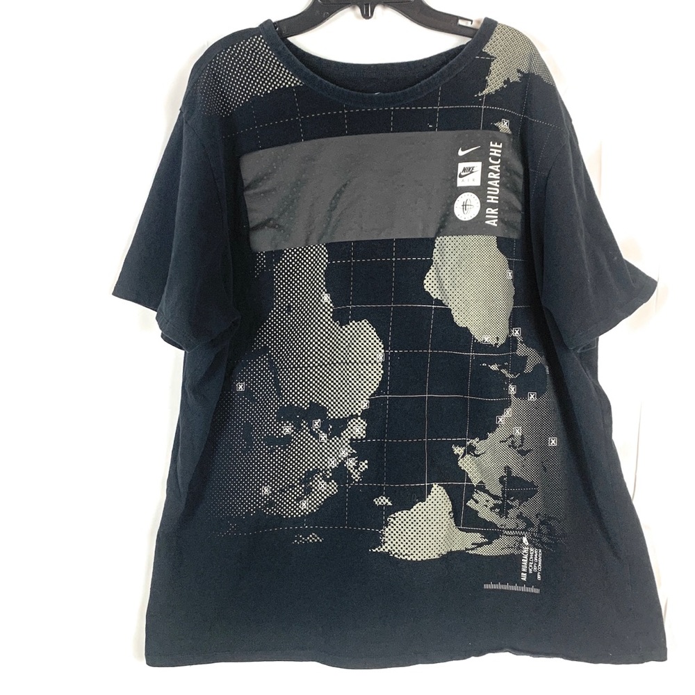 Nike Air Huarache Black T Shirt Athletic Cut